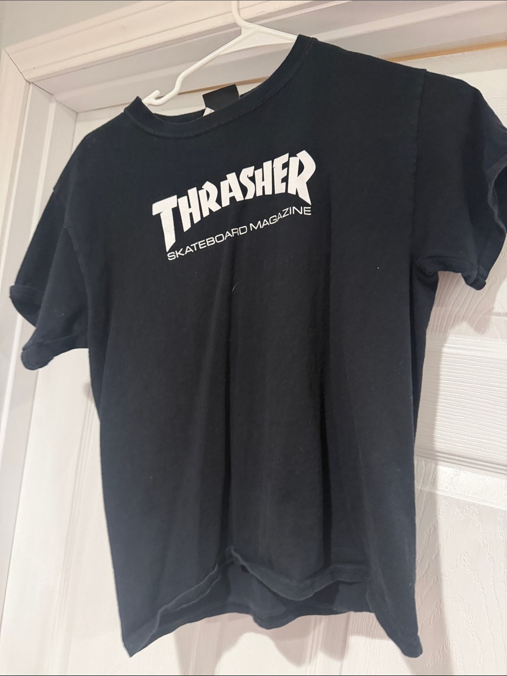 Thrasher Black Kids Logo Tee